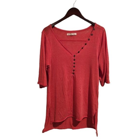 Free People Tops - We The Free People Morgan Henley Top Red Small